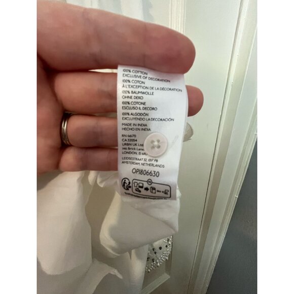 The Bennet Buttondown Shirt by Maeve: Pearl-Embellished Edition - size 1x - Picture 3 of 9